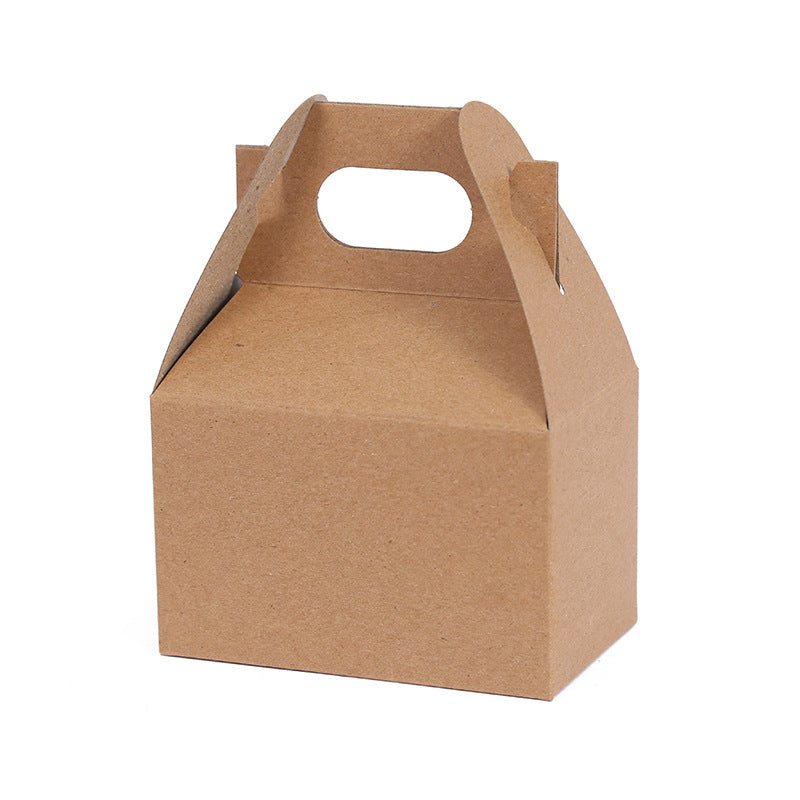 20 piece Kraft paper box cake hand box gift with hand gift box  13x10x6.5cm