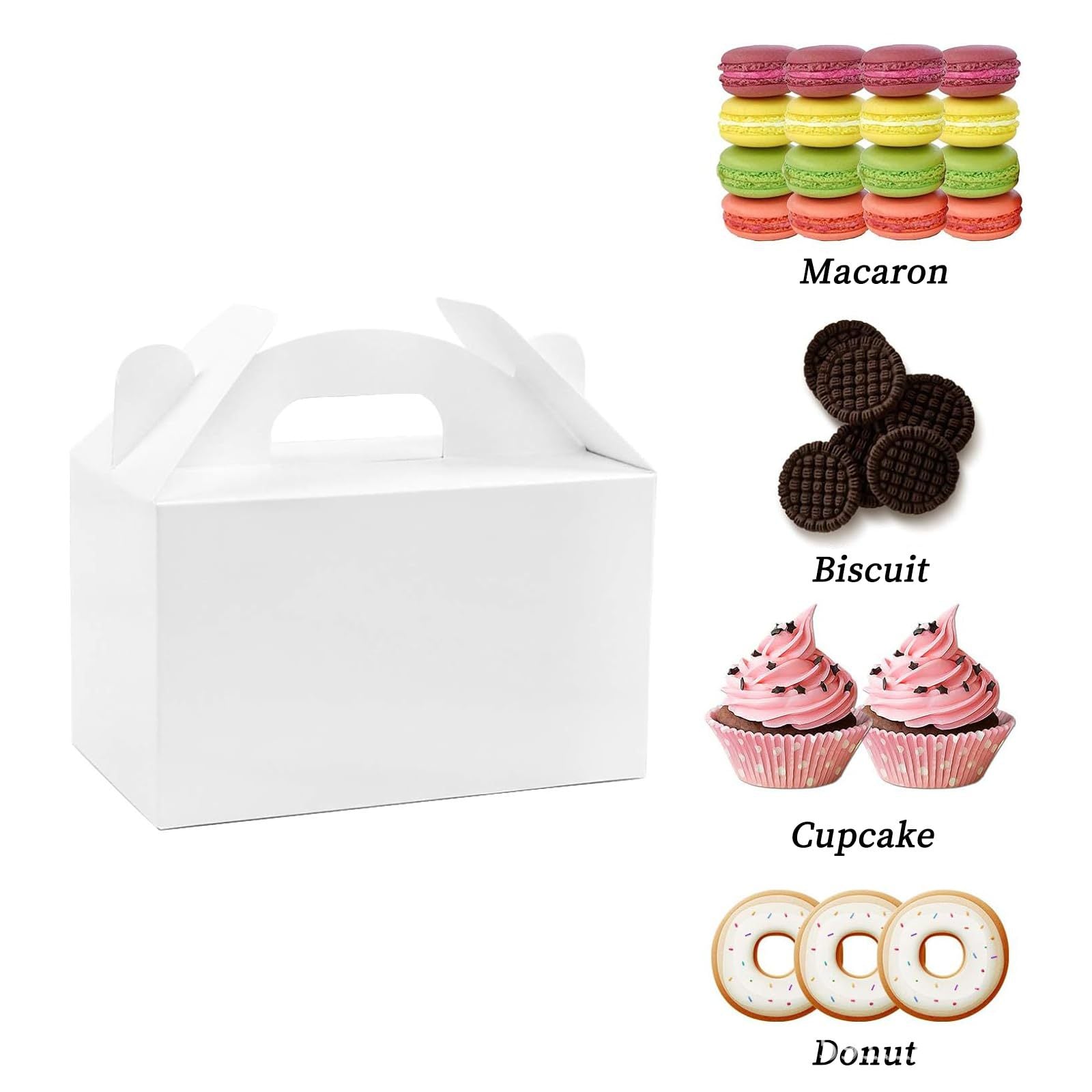 20 piece 6x3.5x3.5-inch Baked Cake Dessert Party gift box