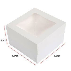 20 piece cake white box square shape 12*12*8inch