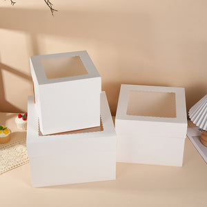 20 piece cake white box square shape 12*12*8inch