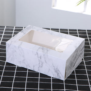 20 piece white paper box cake dessert box