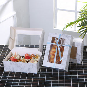 20 piece white paper box cake dessert box